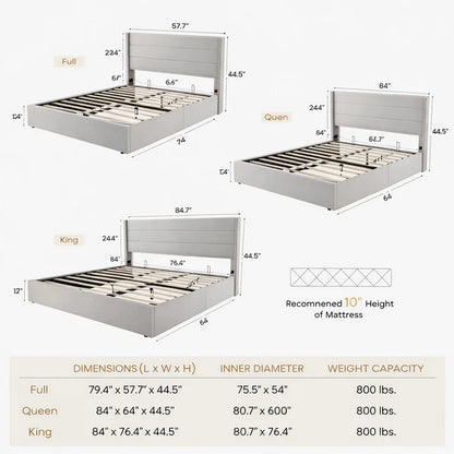 KLYROO BED LIFT STORAGE